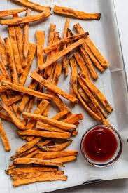 baked sweet potato fries easy crispy