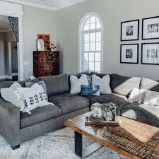 l shaped dark grey couch