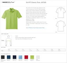 Nike Golf 267020 Dri Fit Classic Polo Shirts