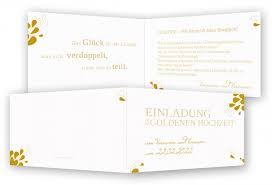 Tipps und anregungen zur gestaltung von einladungskarten zur goldenen hochzeit: Goldene Hochzeit Einladung Einladungskarten Feinekarten Com