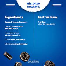 Ingredients (full recipe below) vanilla instant pudding mix; Oreo Mini Chocolate Sandwich Cookies Original Flavor 1 Big Bag Walmart Com Walmart Com