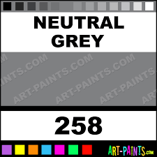 Neutral Grey Flashe Acrylic Paints 258 Neutral Grey