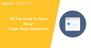 what is single page application all