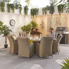 Thalia 8 Seat Rattan Garden Dining Set