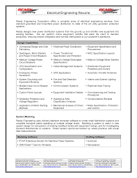 Resume For Electrical Engineer 2017