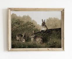 Wall Art Bunny Rabbit Print