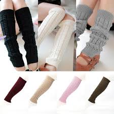 Us 1 46 5 Off Hot Fashion Leg Warmers Women Warm Knee High Winter Knit Solid Crochet Leg Warmer Socks Warm Boot Cuffs Beenwarmers Long Socks In Leg