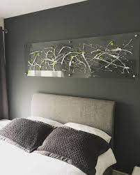 Modern Silver And Lime Green Wall Art