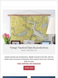 The New England Trading Company Vintage Nautical Charts
