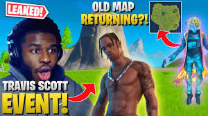 Join the rushers by subscribing. Every Leak From The Travis Scott Event Old Map Returns Fortnite Battle Royale Skin Gameplay Youtube