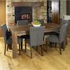 Solid wood dining table and chair combination american oak old retro dining table rectangular dining table. 1