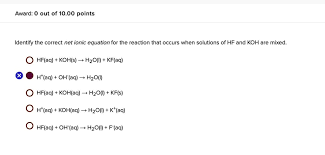 Net Ionic Equation