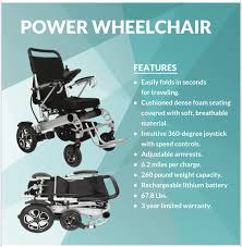 economy folding power wheelchair the