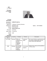Free download europass cv template in word format. Europass Cv Template Word 2020 Fill Online Printable Fillable Blank Pdffiller