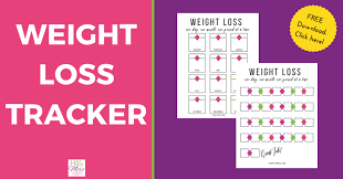 free printable weight loss tracker the