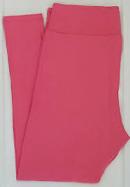 Details About Tc Lularoe Tall Curvy Leggings Beautiful Solid Rosy Pink Color Nwt 37