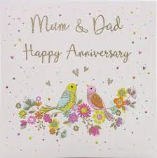 Anniversary Card Anniversary Mum & Dad - 138 mm sq inches - ZIZI Cards: Buy  Online at Best Price in UAE - Amazon.ae