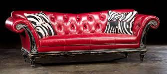 1 red hot leather sofa usa made lost