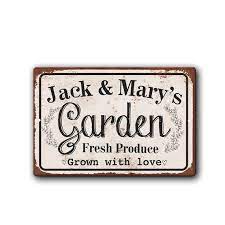 Personalized Garden Sign Custom Garden