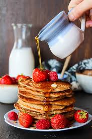 vegan buckwheat oat pancakes a