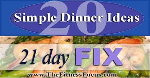 21 day fix dinner ideas with recipes