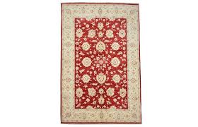 Carpet Woolen Ziegler Ivory Red