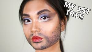 drag king tutorial using makeup only