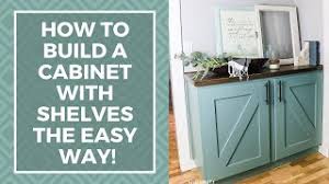 how to build a cabinet with shelves