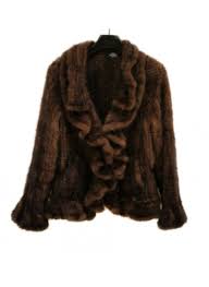Knitted Mink Fur Jacket Coat Women S