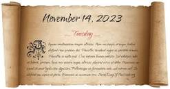 What Day Of The Week Is November 14, 2023?