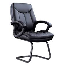 They enable you to move around smoothly even while sitting. China Sz Oc137 Foshan Professional Middle Back Conference Visitor Chair Without Wheels Black Leather Office Chair China Office Chair Leather Chair