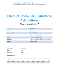 5 2 Chemical Formulae Equations