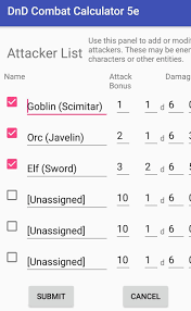 A round represents about 6 seconds in the game world. Dnd Combat Calculator Unreleased For Android Apk Download