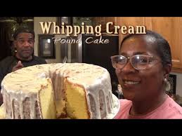 whipping cream pound cake my mixer
