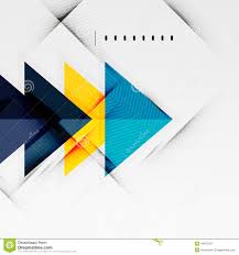 Modern Glossy Triangles Business Layout Stock Vector