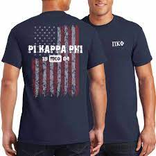 pi kappa phi distressed flag t shirt