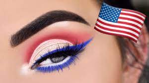 fourth of july eye makeup tutorial