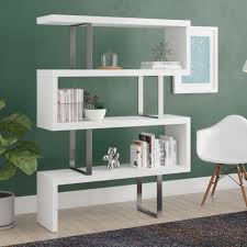 Fast & free shipping on orders over $35 Wade Logan Belafonte 67 H X 51 W Geometric Bookcase Reviews Wayfair
