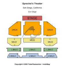 Spreckels Theatre Seating Chart Related Keywords