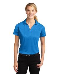 Sport Tek Lst660 Ladies Heather Contender Polo