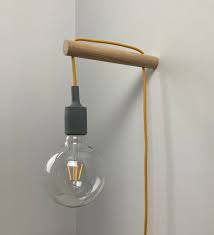 wall mounted dowel light plug