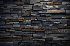 Slate Stone Wall Texture Background