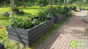 recycled plastic raised garden beds