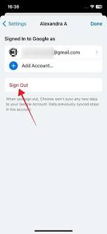 how to sign out of google on mobile and