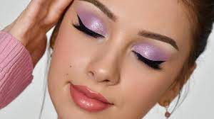 lilac smokey eye makeup tutorial