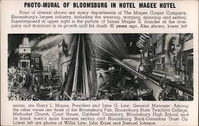 photo mural hotel magee bloomsburg pa