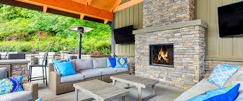 Outdoor Fireplace Installation In