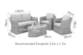 Maze Winchester Rattan 2 Seat Sofa Set