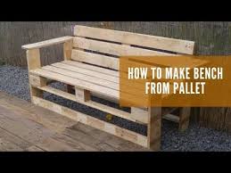 How To Make Wood Bench From Pallet