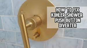 how to repair kohler shower push on